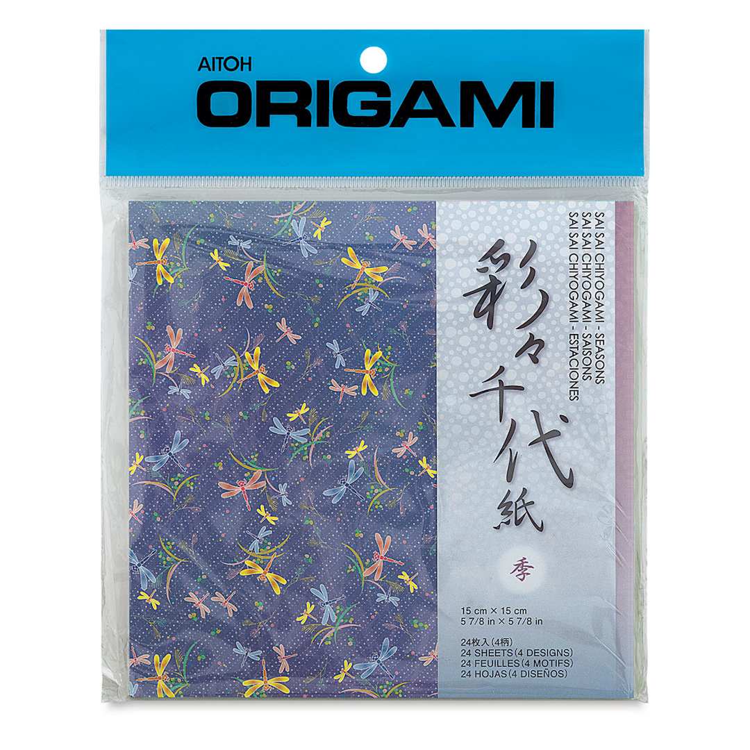 Open in modal - Aitoh Origami Paper Packs - Front of package of Seasons