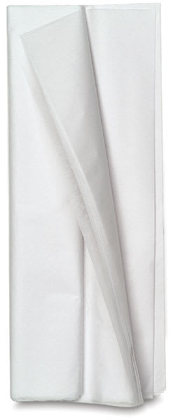 Open in modal - Blick Pure White Tissue Paper - 24 Sheets folded 