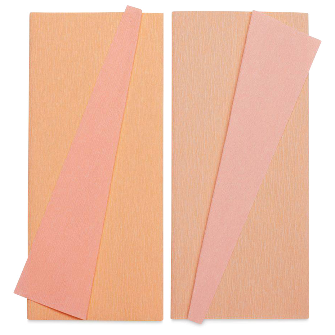 Open in modal - Lia Griffith Crepe Paper - Double-Sided Sheets, Coral, Pkg of 2
