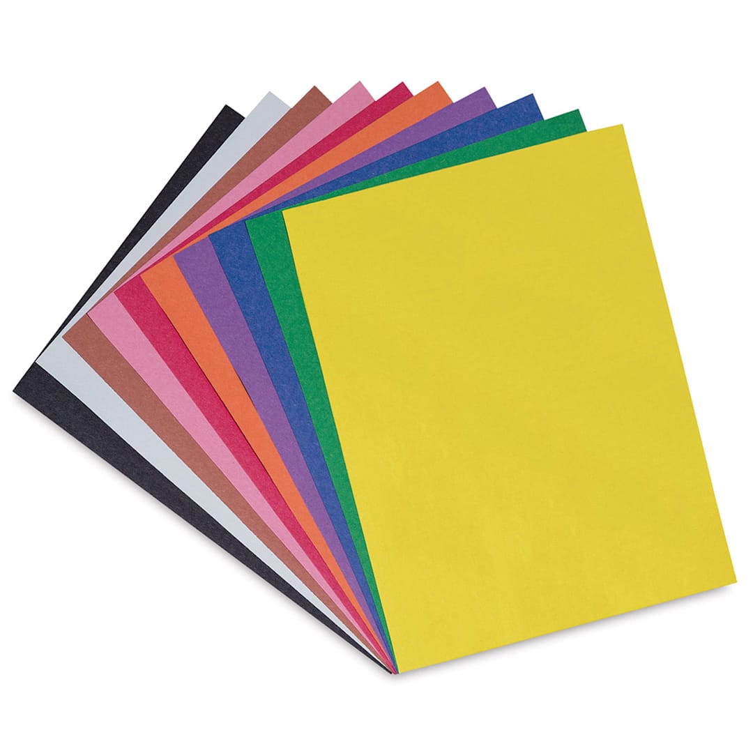 Open in modal - Pacon Sunworks Construction Paper - Assorted Colors, 12" x 18", Pkg of 50 Sheets