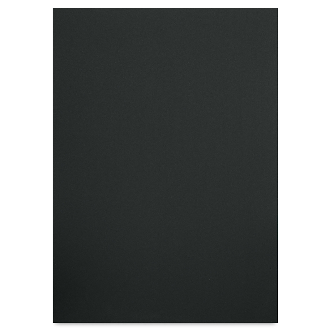Open in modal - Blick Premium Cardstock - 19-1/2" x 27-1/2", Black, Single Sheet (full sheet)