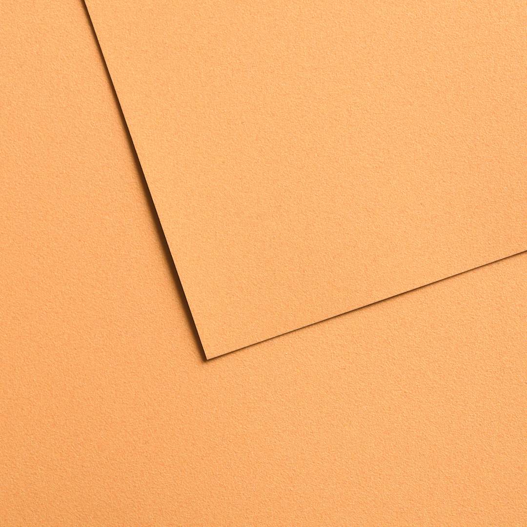 Open in modal - Canson Mi-Teintes Velvet Sheet - 19.5" x 25.5", 604 Indian Yellow, 430 gsm, Single Sheet
