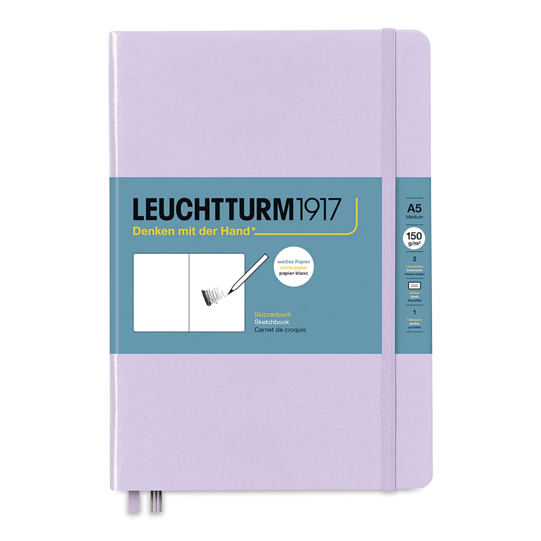 Open in modal - Leuchtturm1917 Sketchbook - Lilac, Portrait, 5-3/4" x 8-1/4"