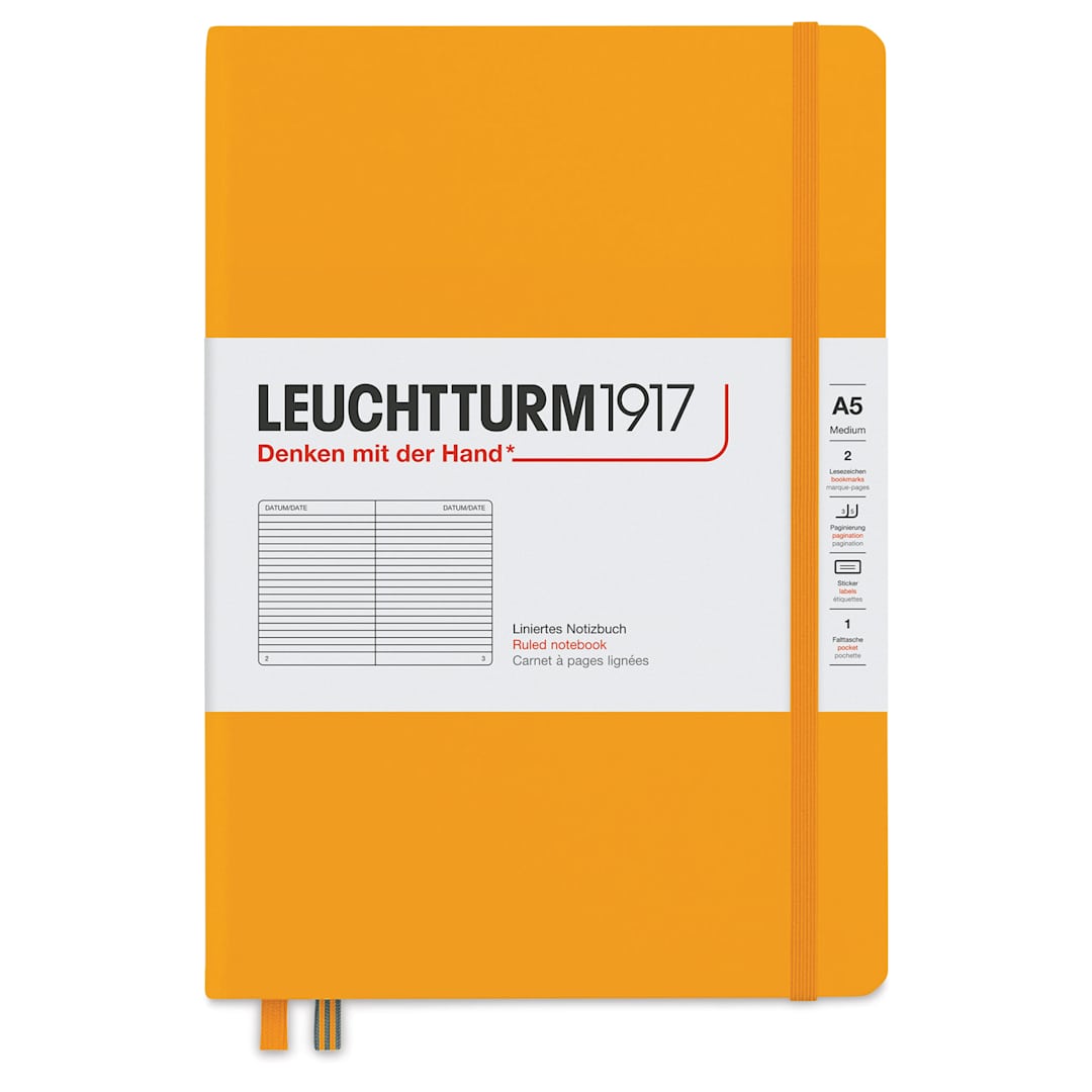 Open in modal - Leuchtturm1917 Ruled Hardbound Notebook - Rising Sun, 5-3/4" x 8-1/4"