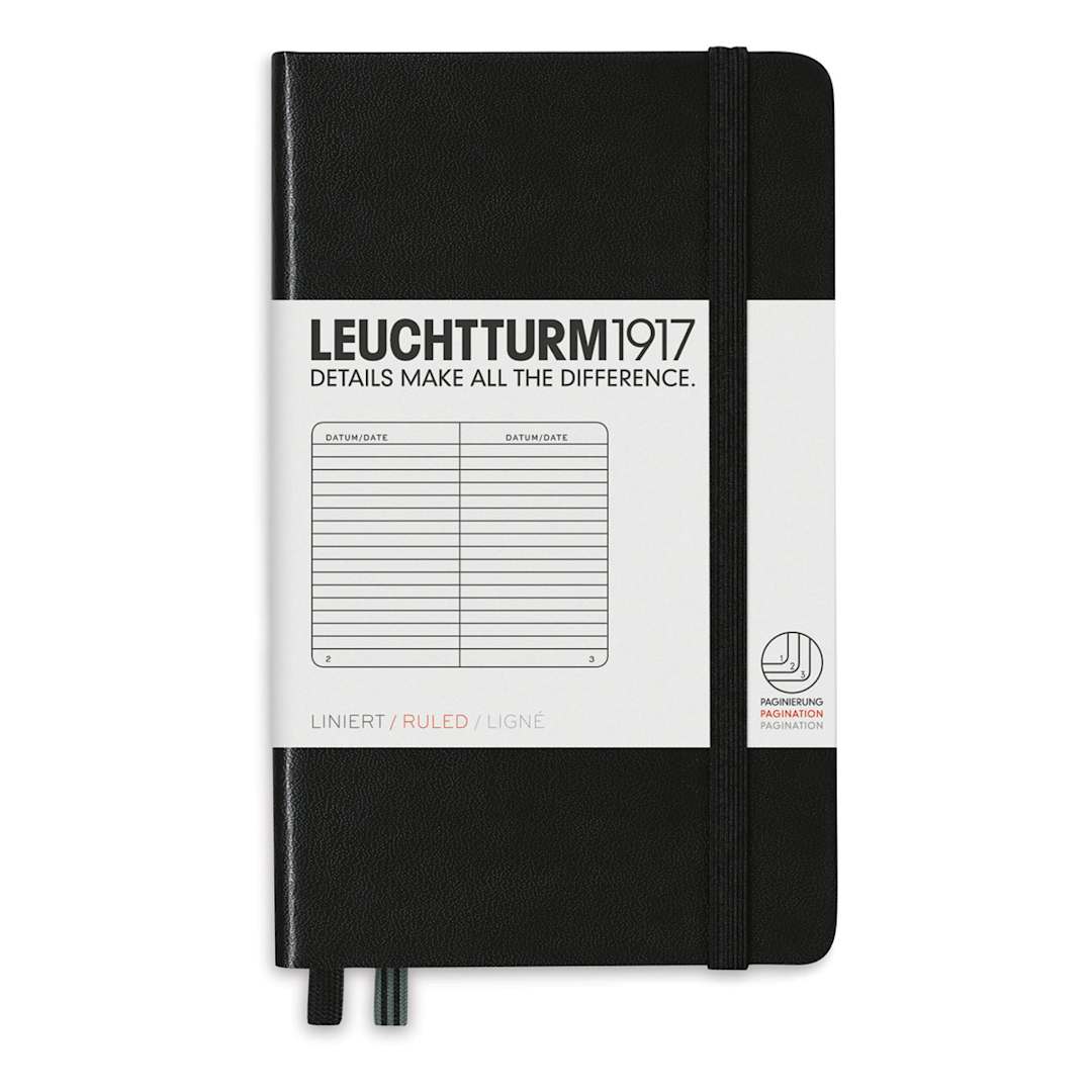 Open in modal - Leuchtturm1917 Notebook - Front cover of Black color with lined pages