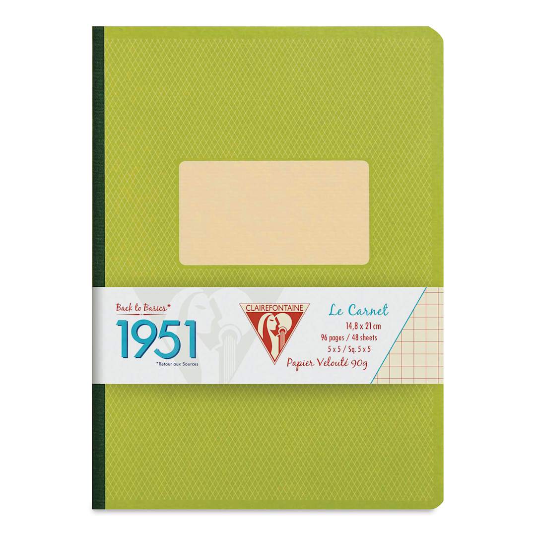 Open in modal - Clairefontaine 1951 Clothbound Notebook - A5, Green