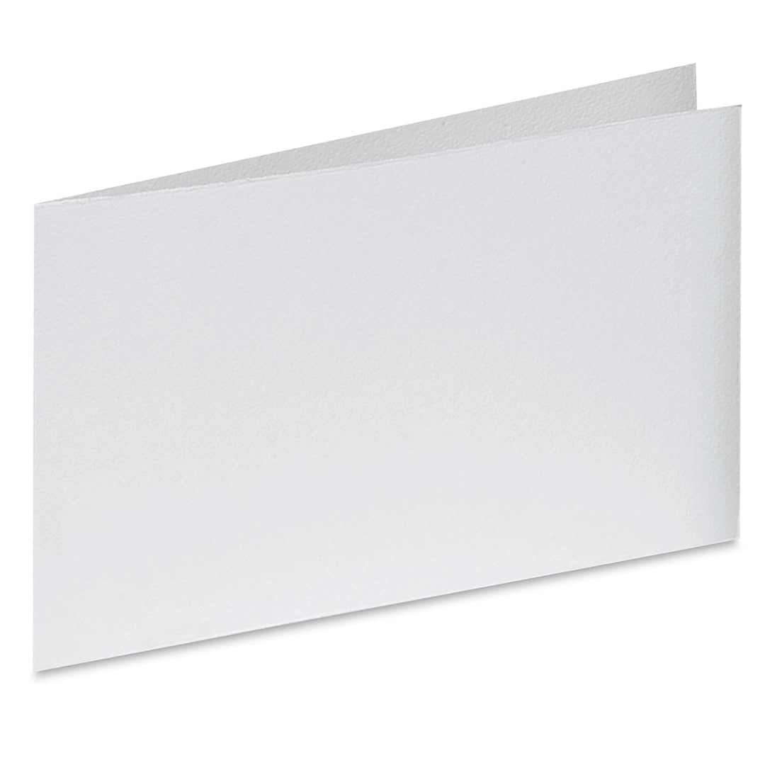 Open in modal - Arturo Horizontal Folded Card - 4-1/2" x 13-3/4", White, Medium Greeting, Package of 100