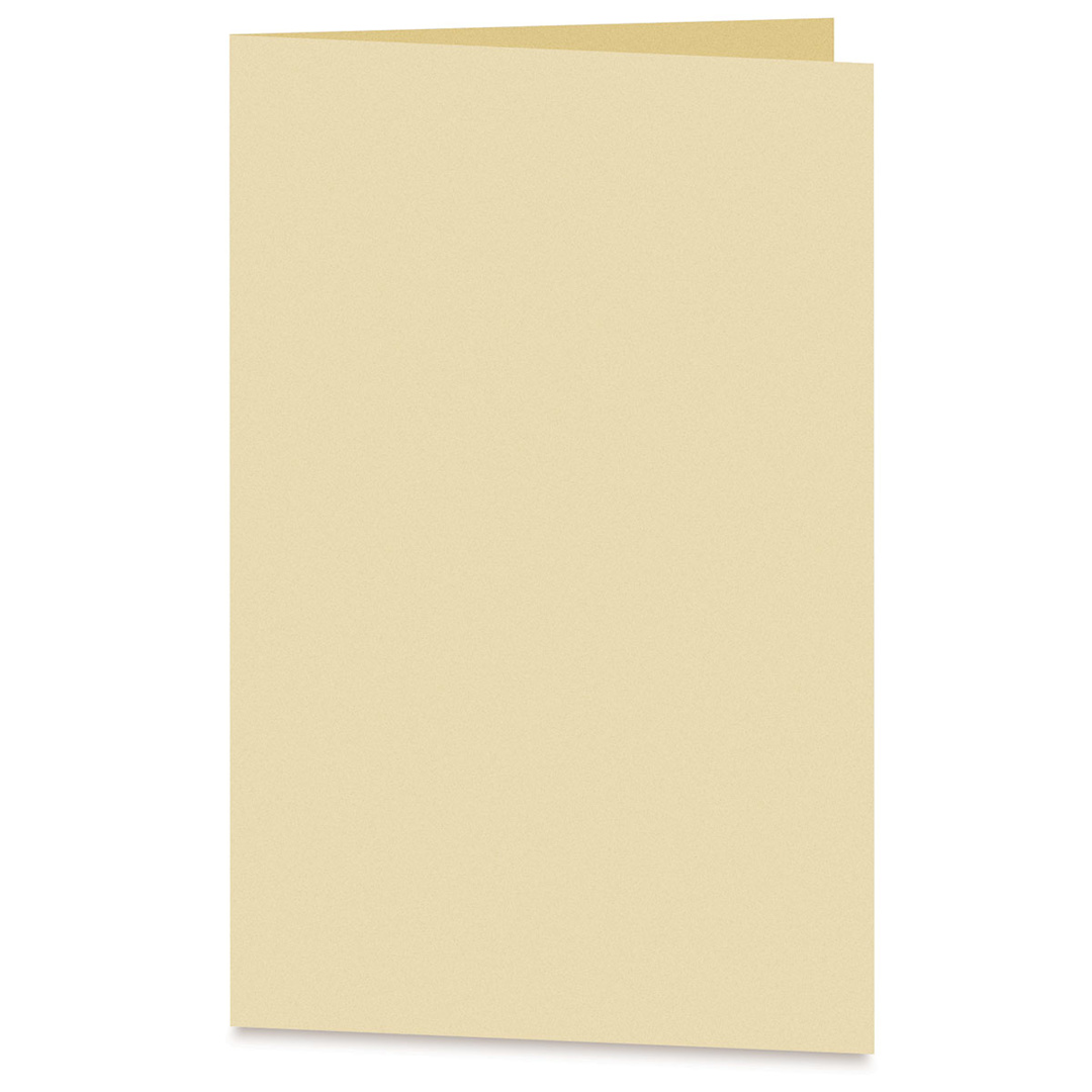 Open in modal - Arturo Vertical Folded Card - 6-1/2" x 9", Buttercream, Medium Greeting, Package of 100