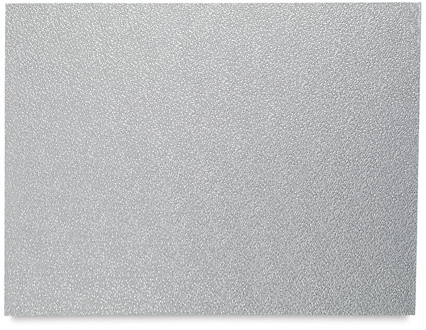 Open in modal - Black Ink Embossed Pebble Papers - Soft Metallic Silver sheet shown