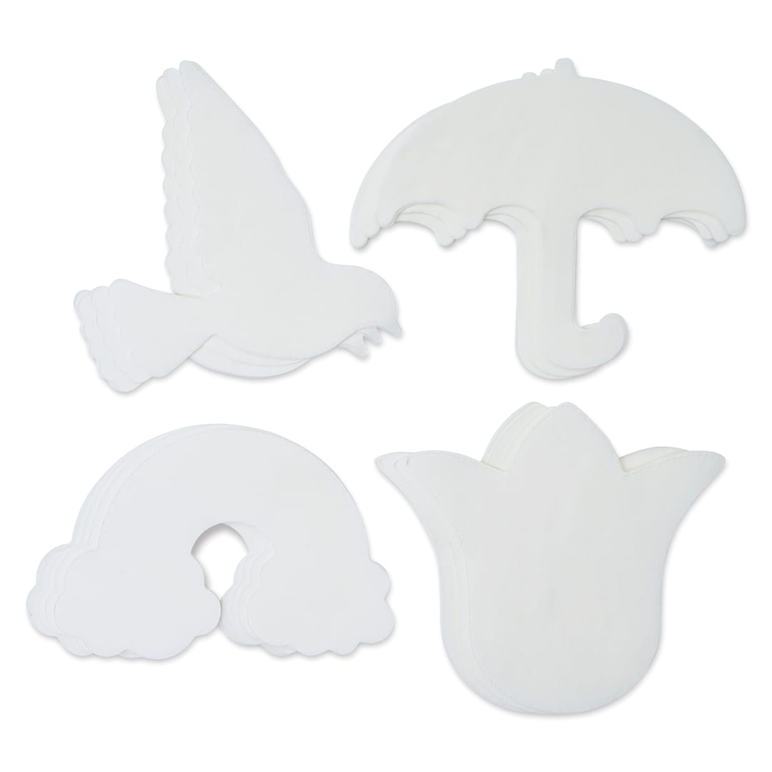 Open in modal - Roylco Color Diffusing Paper Pack - Spring Seasonal Shapes, Pkg of 96