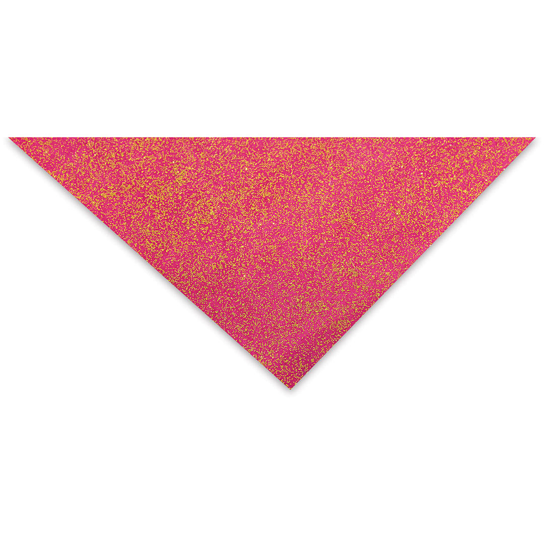Open in modal - Lokta Paper - Glitter Flake, Magenta and Gold, 20'' x 30''