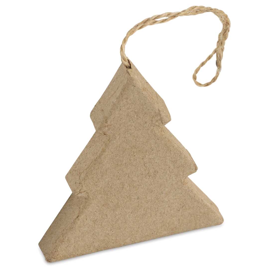 Open in modal - DecoPatch Holiday Paper Mache Ornament - Tree