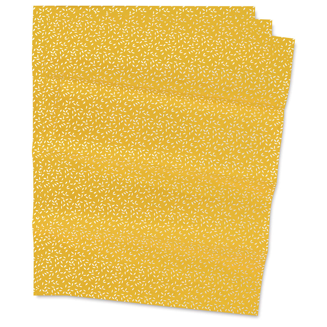 Open in modal - DecoPatch Decorative Papers - Gold Speckles, Pkg of 3, 12" x 16"