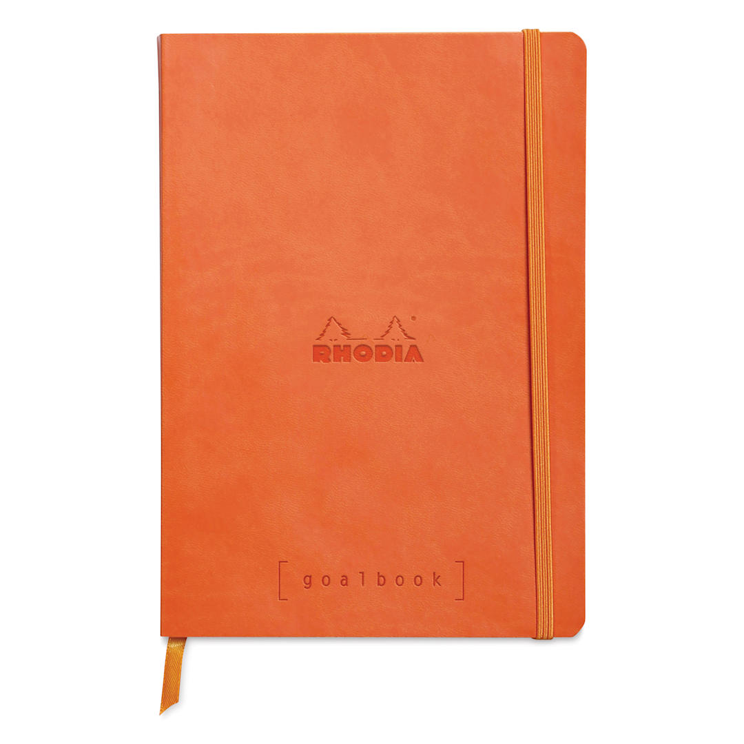 Open in modal - Rhodia Dotted Goalbook - 5-1/2" x 8-3/4", Tangerine