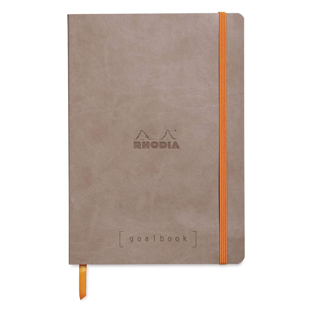 Open in modal - Rhodia Dotted Goalbook - 5-1/2" x 8-3/4", Taupe