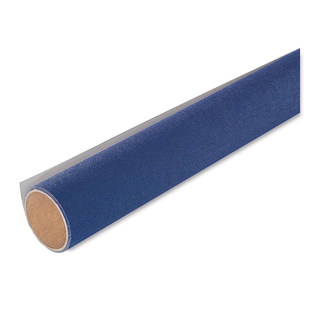 Open in modal - Lineco Book Cloth - 17" x 19", Navy Blue, Rolled Sheet