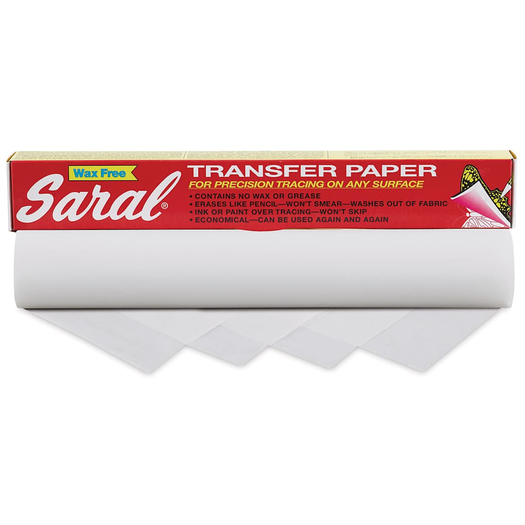 Open in modal - Saral Wax Free Transfer Paper - White package shown with roll