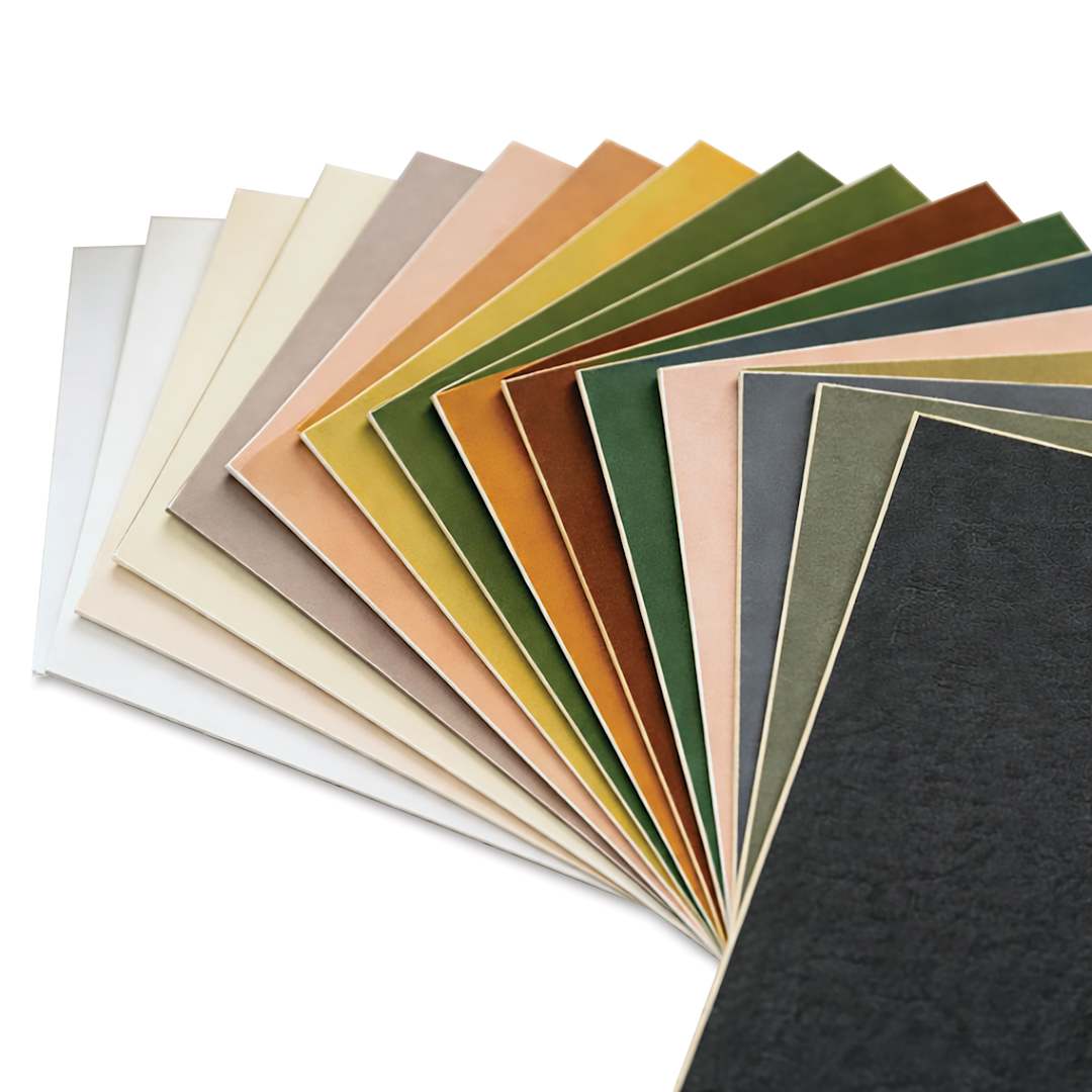 Open in modal - Crescent Berkeley Cream Core Matboard, a selection of colors fanned out.