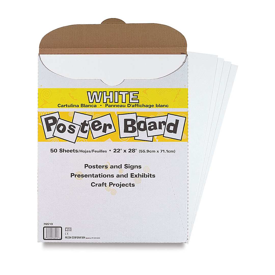 Open in modal - Posterboard, Pkg of 50, white