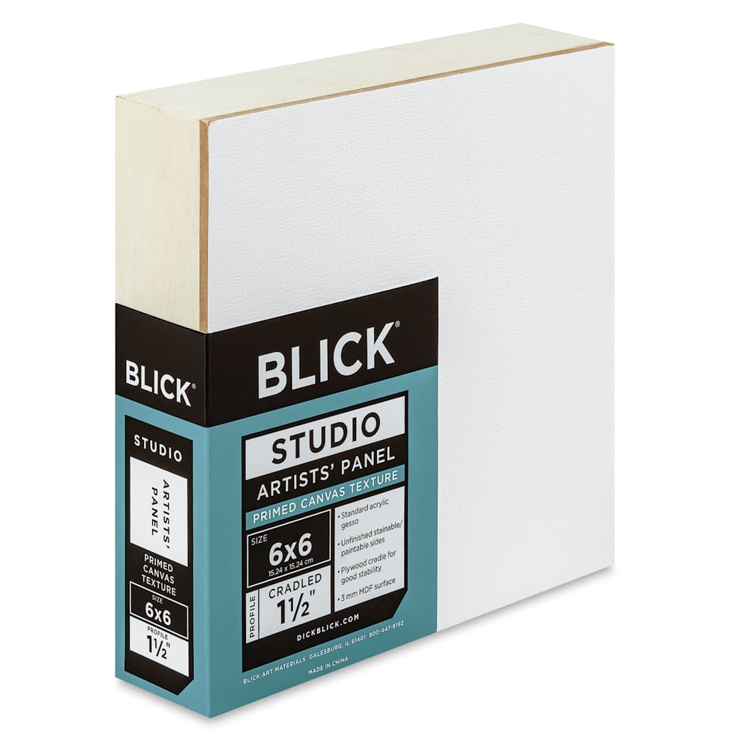 Open in modal - Blick Studio Artists' Board - 6" x 6" x 1-1/2", Gallery