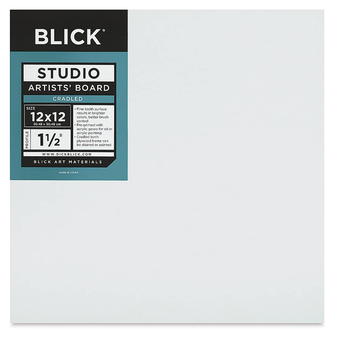 Open in modal - Blick Studio Artists' Board - 12" x 12" x 1-1/2", Gallery front