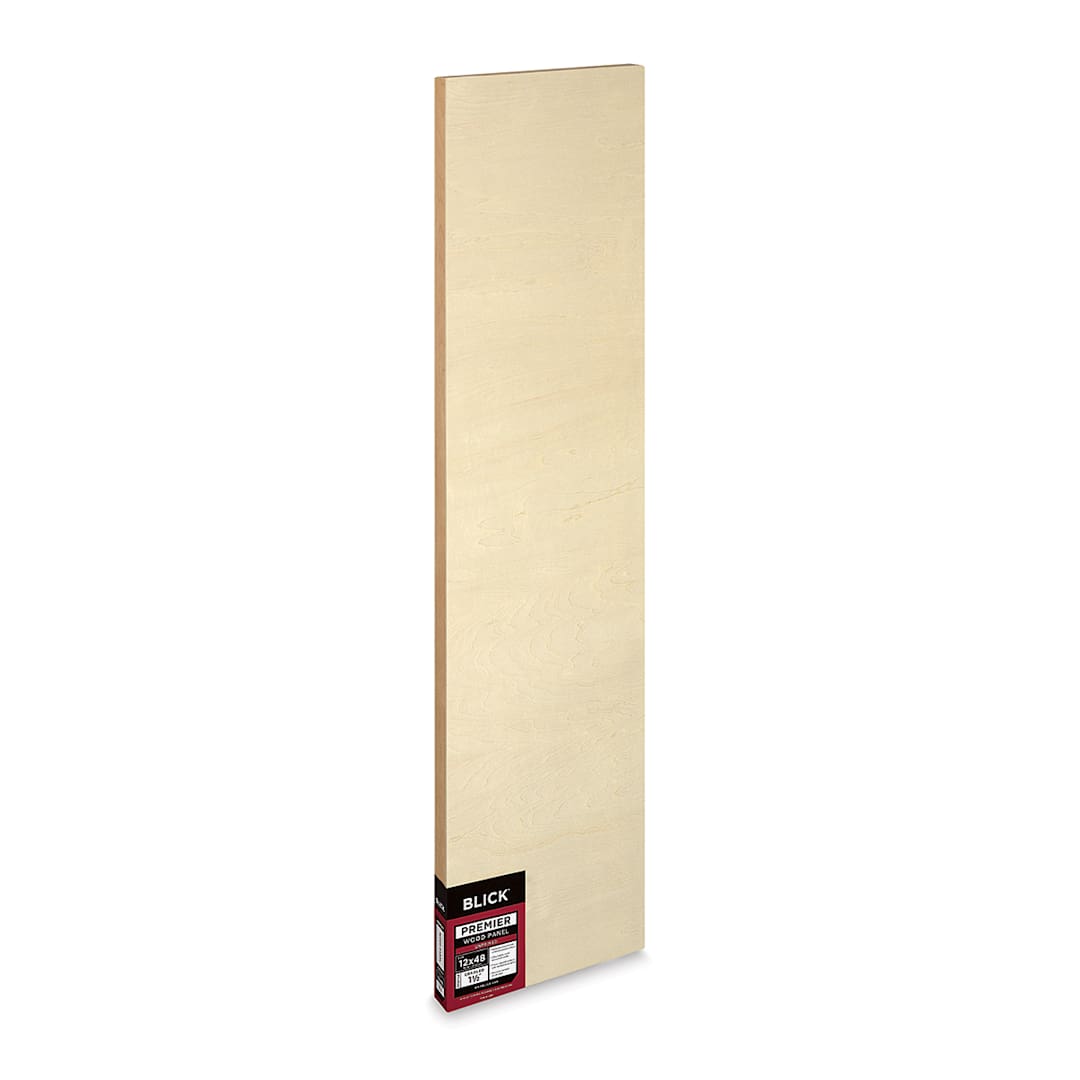Open in modal - Blick Premier Wood Panel - 12'' x 48'', 1-1/2'' Gallery Profile, Cradled (side view)