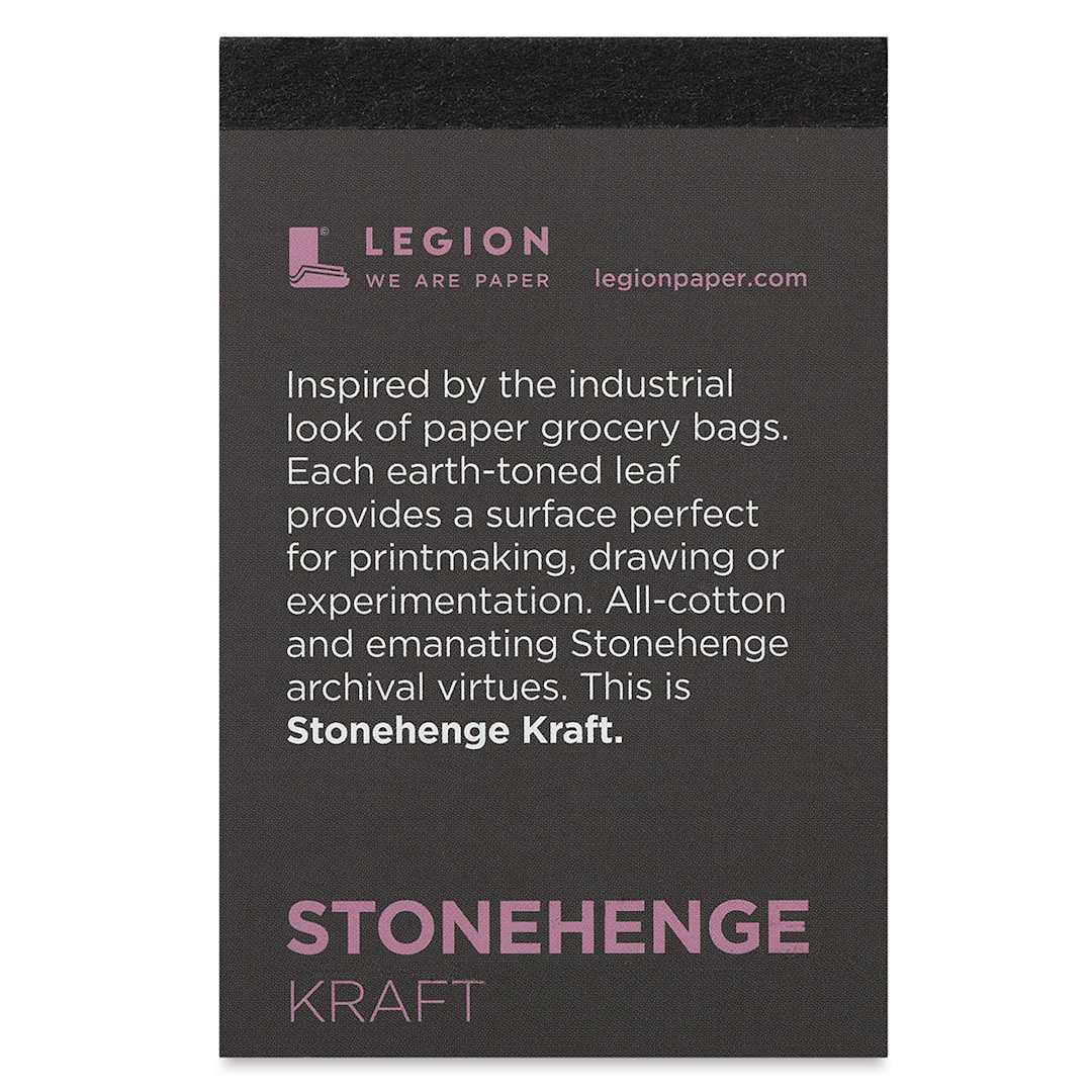 Open in modal - Legion Stonehenge Kraft Mini Drawing Pad - 2-1/2" x 3-3/4", front cover