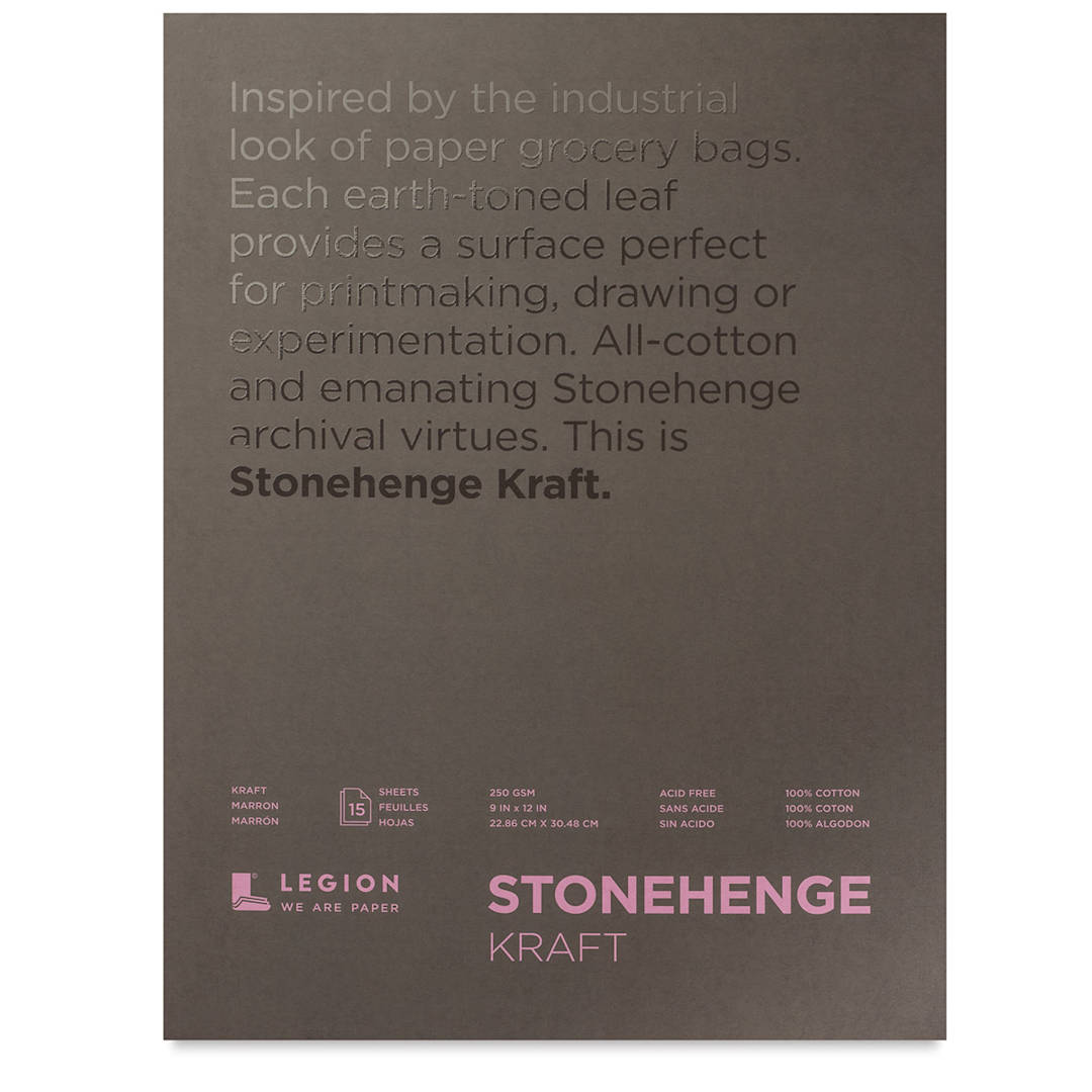 Open in modal - Stonehenge Kraft Drawing Paper Pad - 9" x 12", front cover