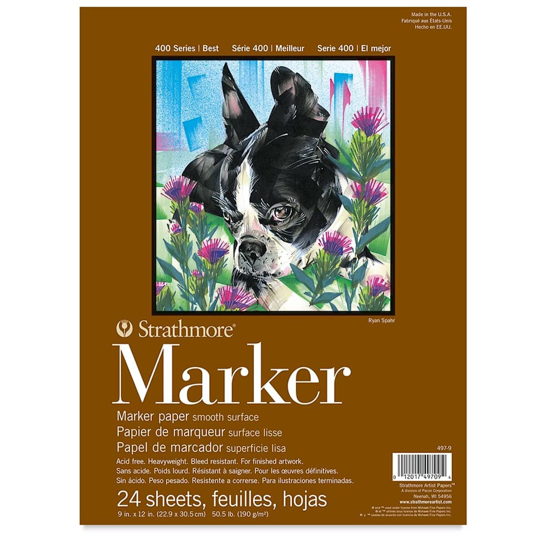 Open in modal - Strathmore 400 Series Marker Pad - 9" x 12", 24 Sheest