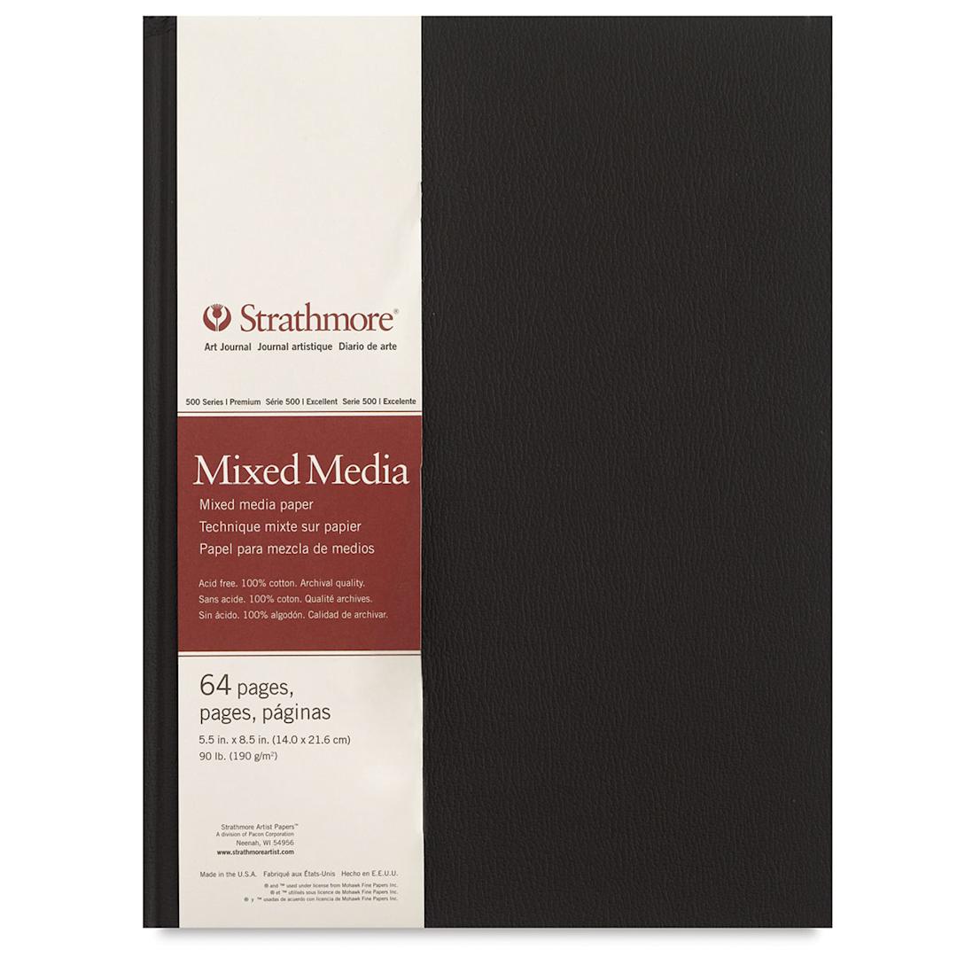 Open in modal - Strathmore 500 Series Mixed Media Art Journal - 8-1/2" x 5-1/2", 64 pages, Hardbound