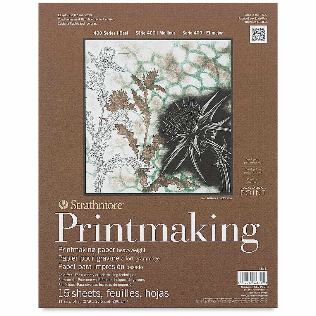 Open in modal - Strathmore 400 Series Printmaking Paper - 11" x 14", 15 Sheets