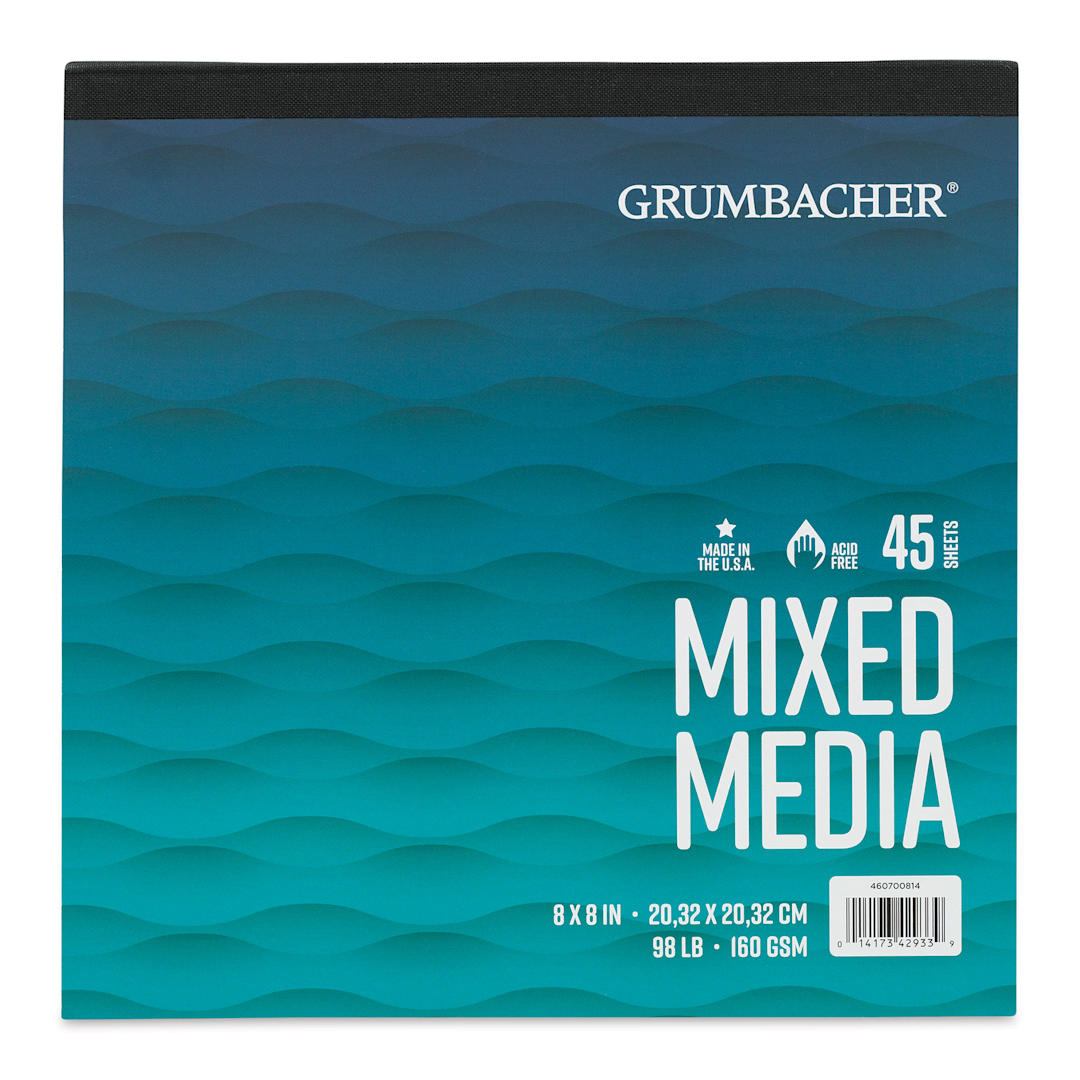 Open in modal - Grumbacher Mixed Media Pad - 8" x 8", 60 sheets (Front cover)
