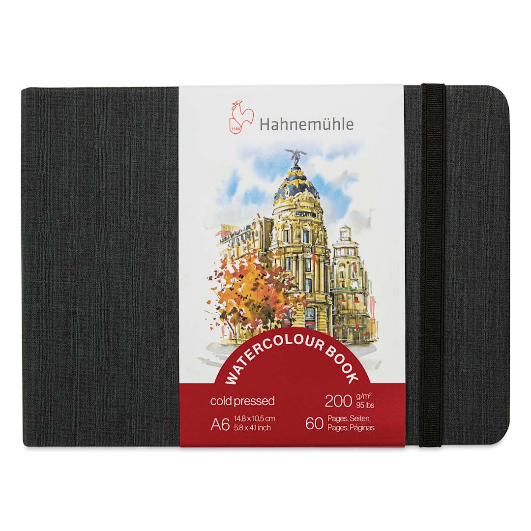 Open in modal - Hahnemühle Akademie Aquarell Watercolor Book - 5-3/4" x 4", front cover
