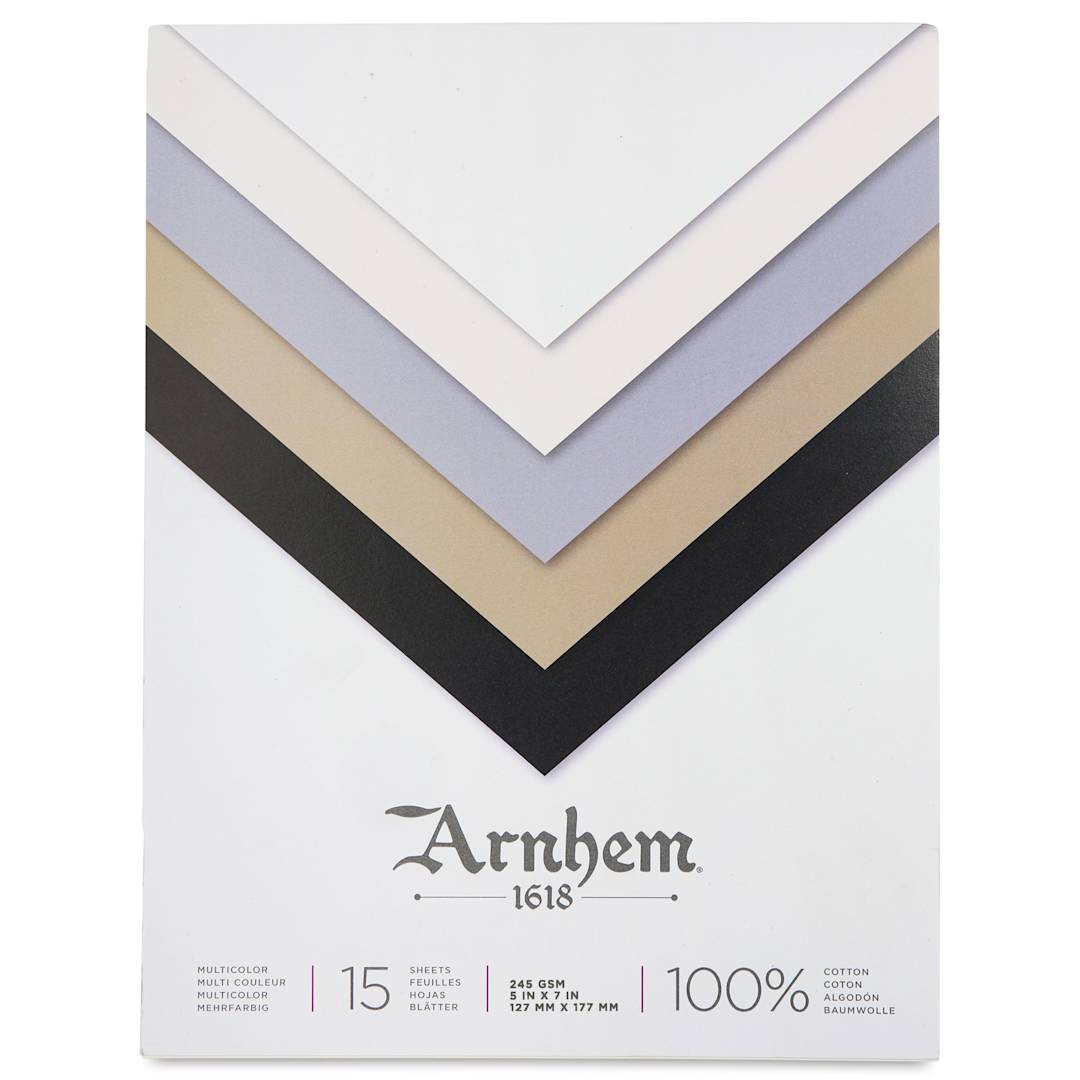 Open in modal - Arnhem 1618 Paper Pad by Speedball - Assorted, 5" x 7", 15 Sheets, front of packaging