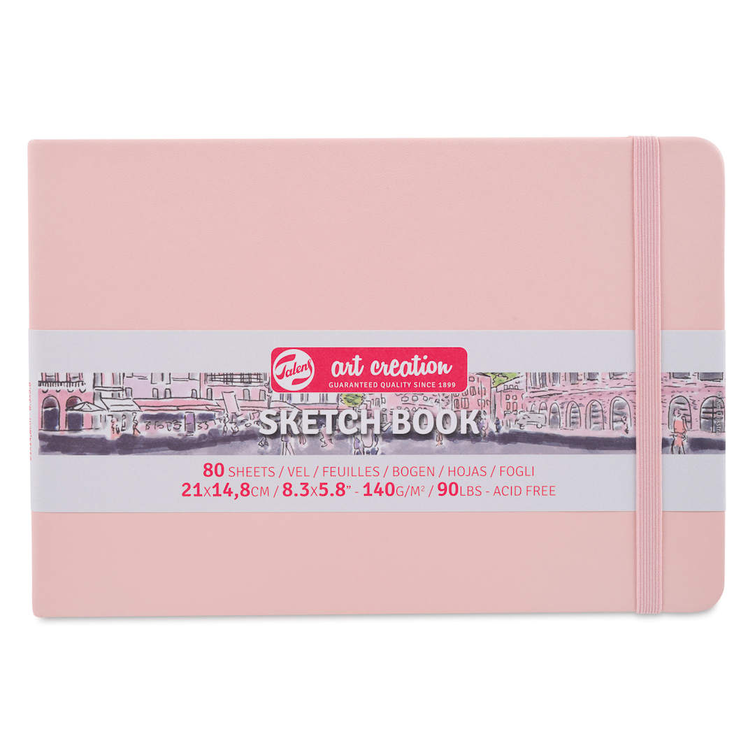 Open in modal - Royal Talens Art Creations Sketchbook - 5.8" x 8.3", Pastel Pink, front
