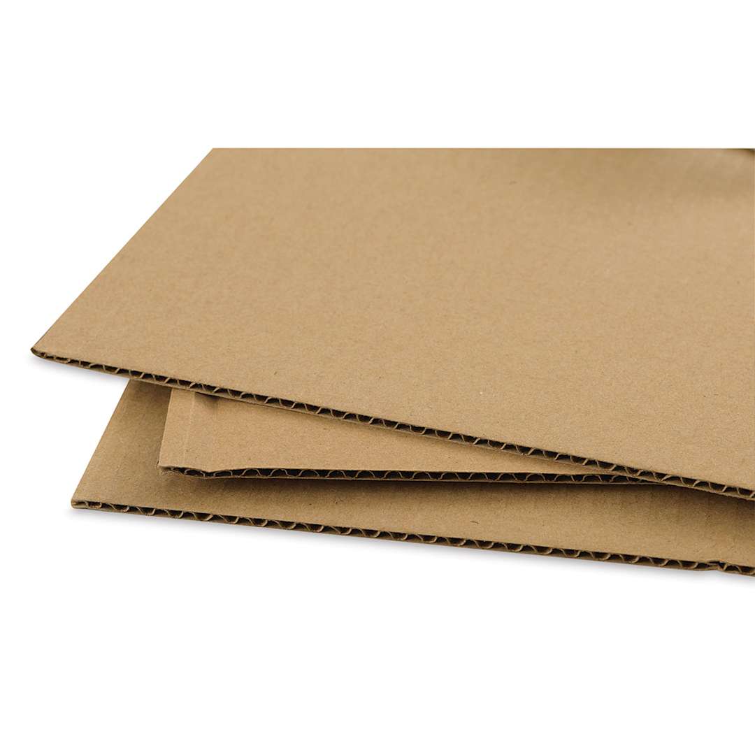 Open in modal - Blick Corrugated Cardboard - 30" x 40", multiple sheets stacked on each other