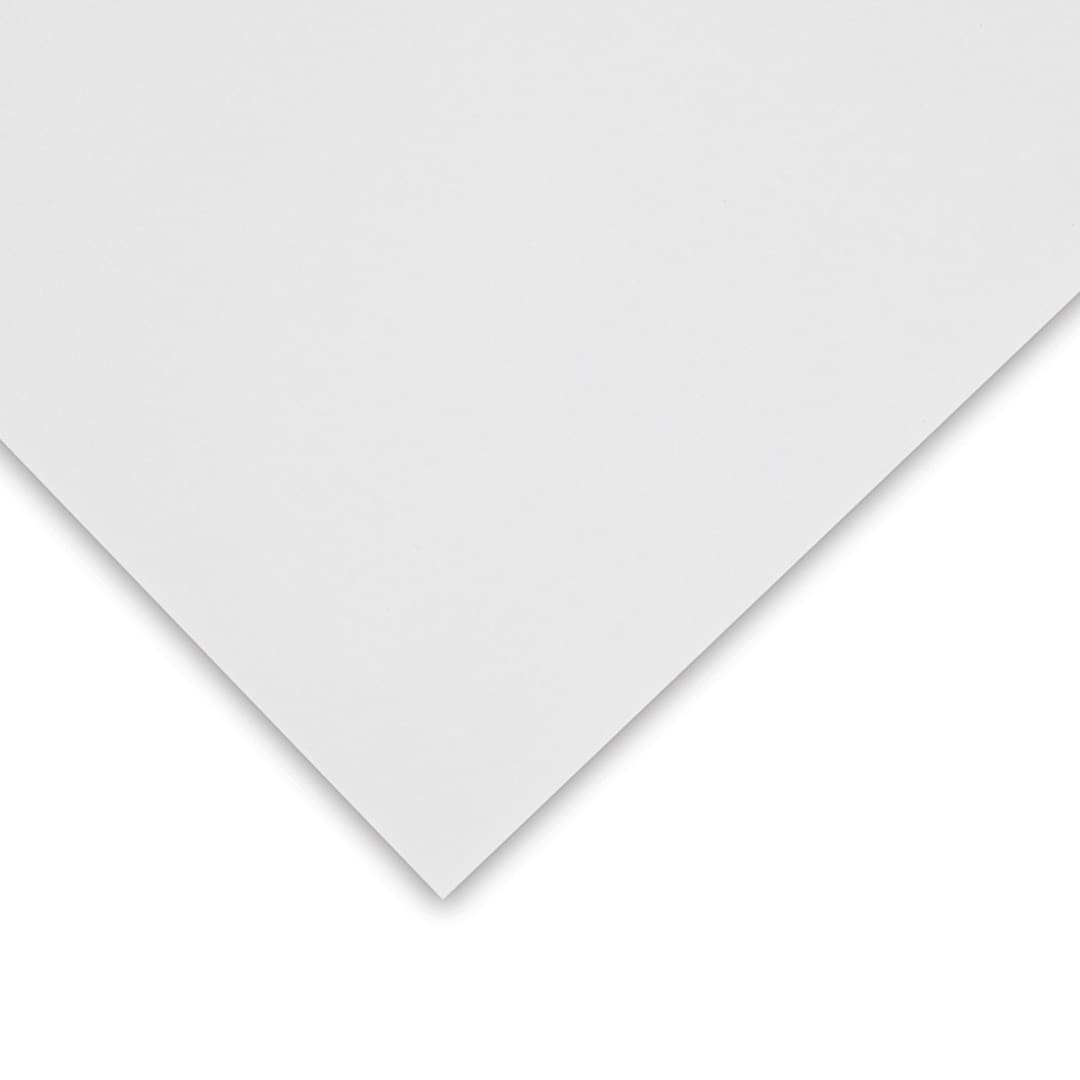 Open in modal - Fabriano Unica Printmaking Paper - Closeup of corner of White sheet shown for color and texture