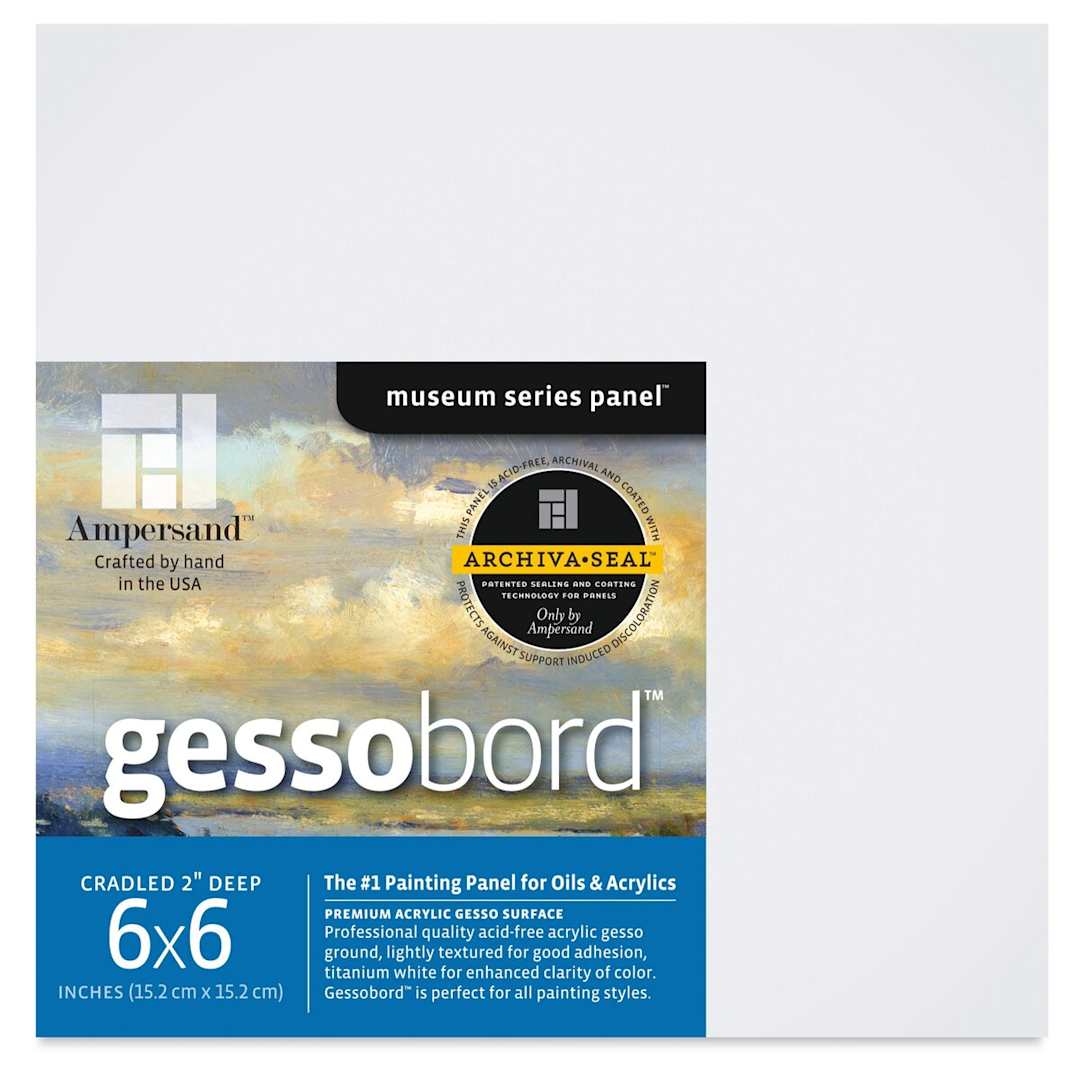 Open in modal - Ampersand Gessobord - 6'' x 6'', 2'' Cradled
