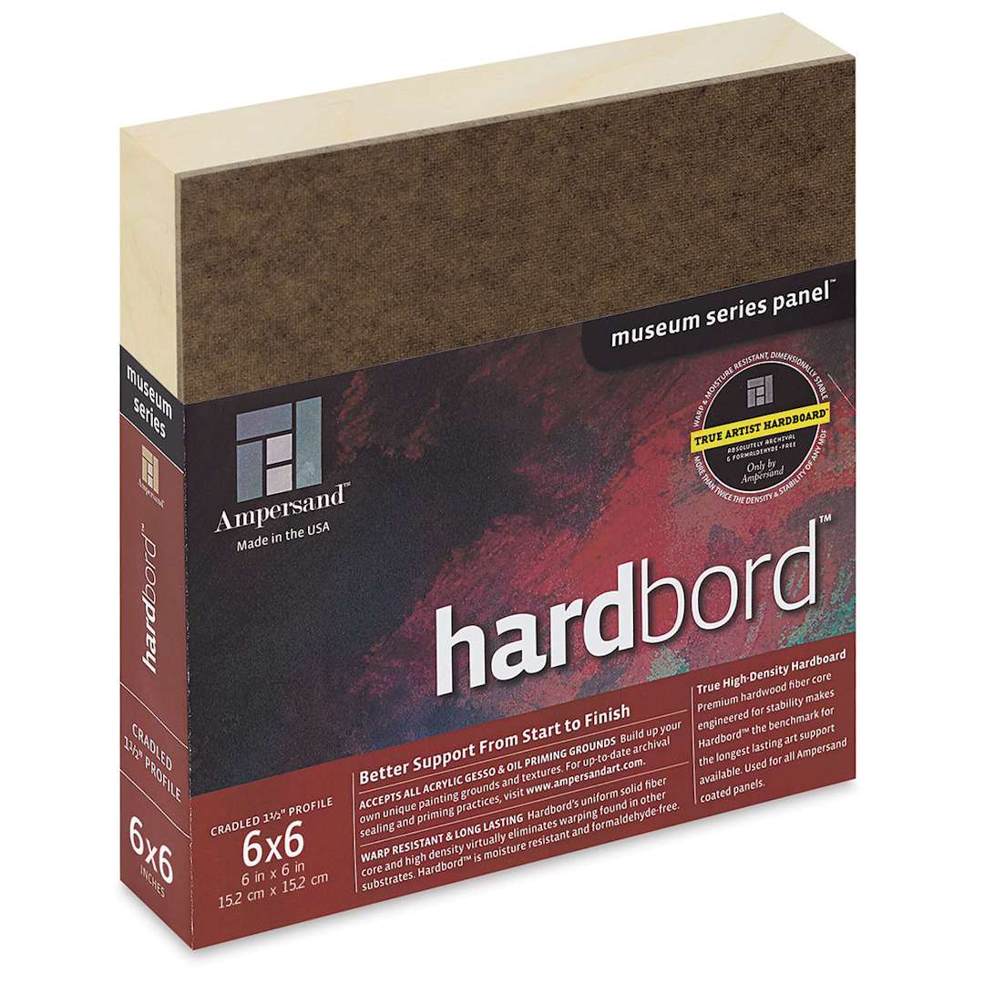 Open in modal - Ampersand Hardbord Panel - 6" x 6", 1-1/2" Cradled