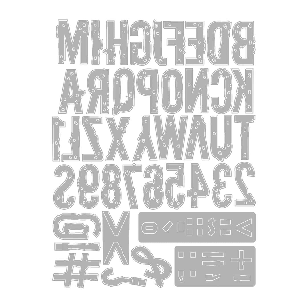 Open in modal - Sizzix Thinlits Dies - Set of 43, Typography by Seth Apter
