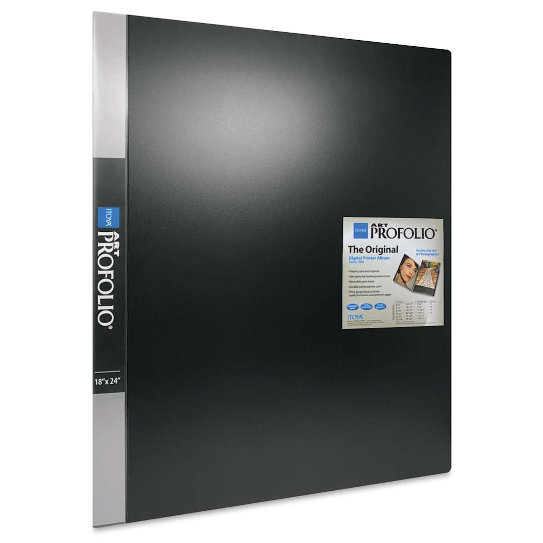 Open in modal - Itoya Original Art Profolio - 18" x 24", Black, Portrait, 24 Pages