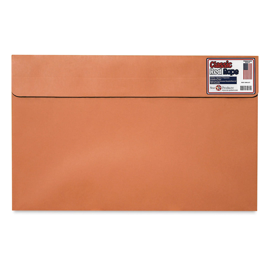 Open in modal - Star Products Wallet Portfolio - 10" x 15" x 2", Red, Without Handles