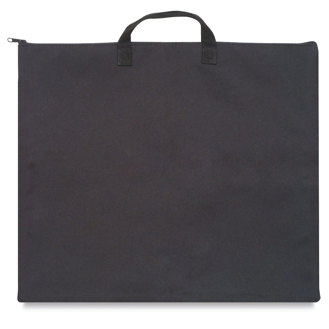 Open in modal - Alvin Student Series Soft-Sided Portfolios - Side view of portfolio with handle
