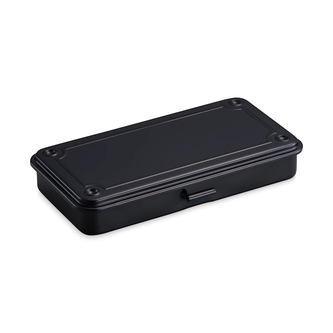 Open in modal - Toyo Stackable Storage Box T-192 - Black, 8" x 4" x 1.14"