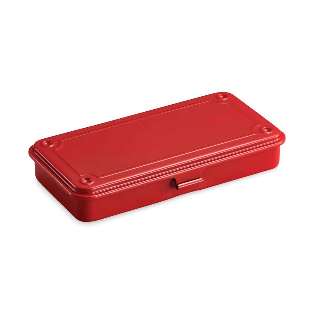 Open in modal - Toyo Stackable Storage Box T-192 - Red, 8" x 4" x 1.14"