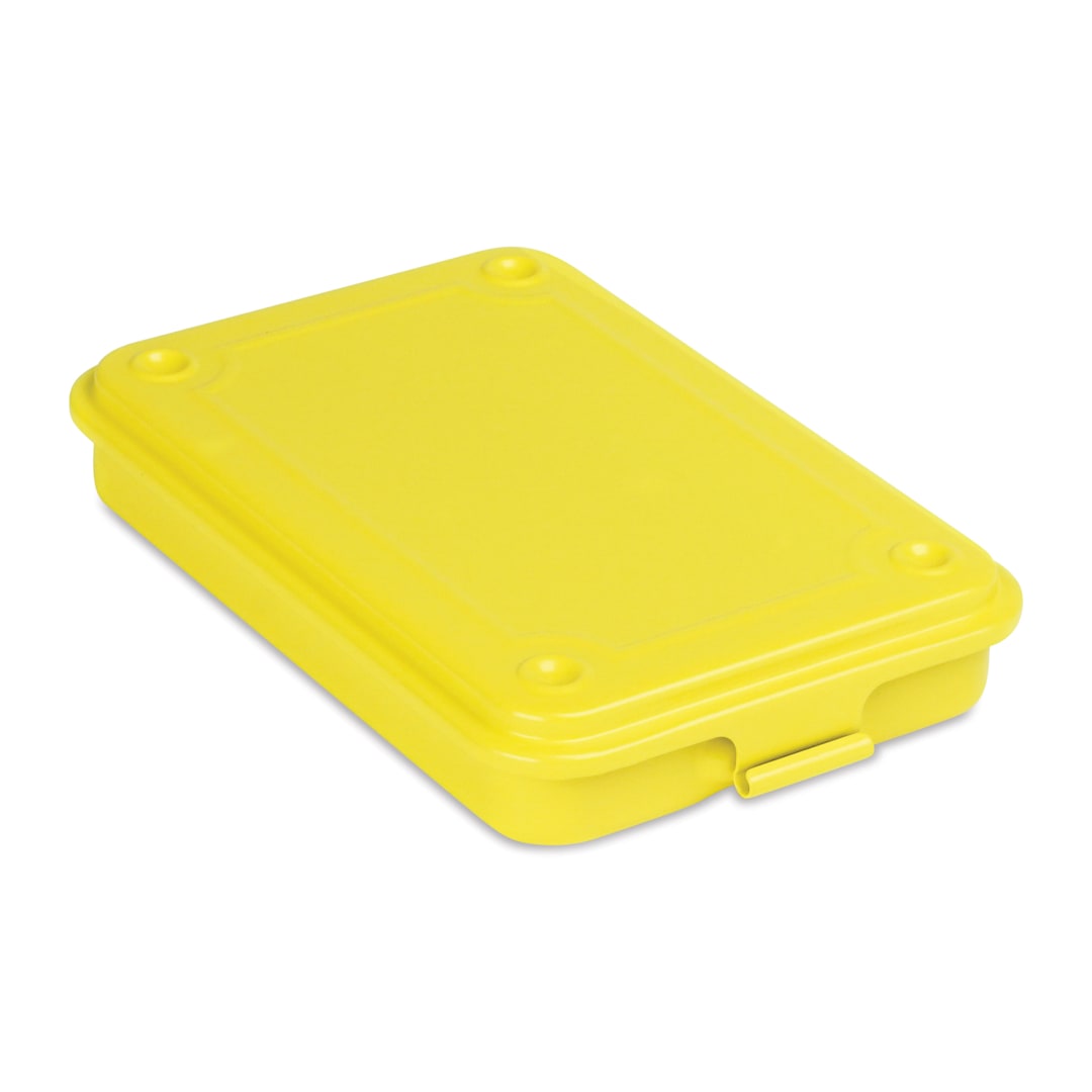 Open in modal - Toyo Stackable Storage Box T-152 - Yellow, 6" x 4.13" x 1.14"