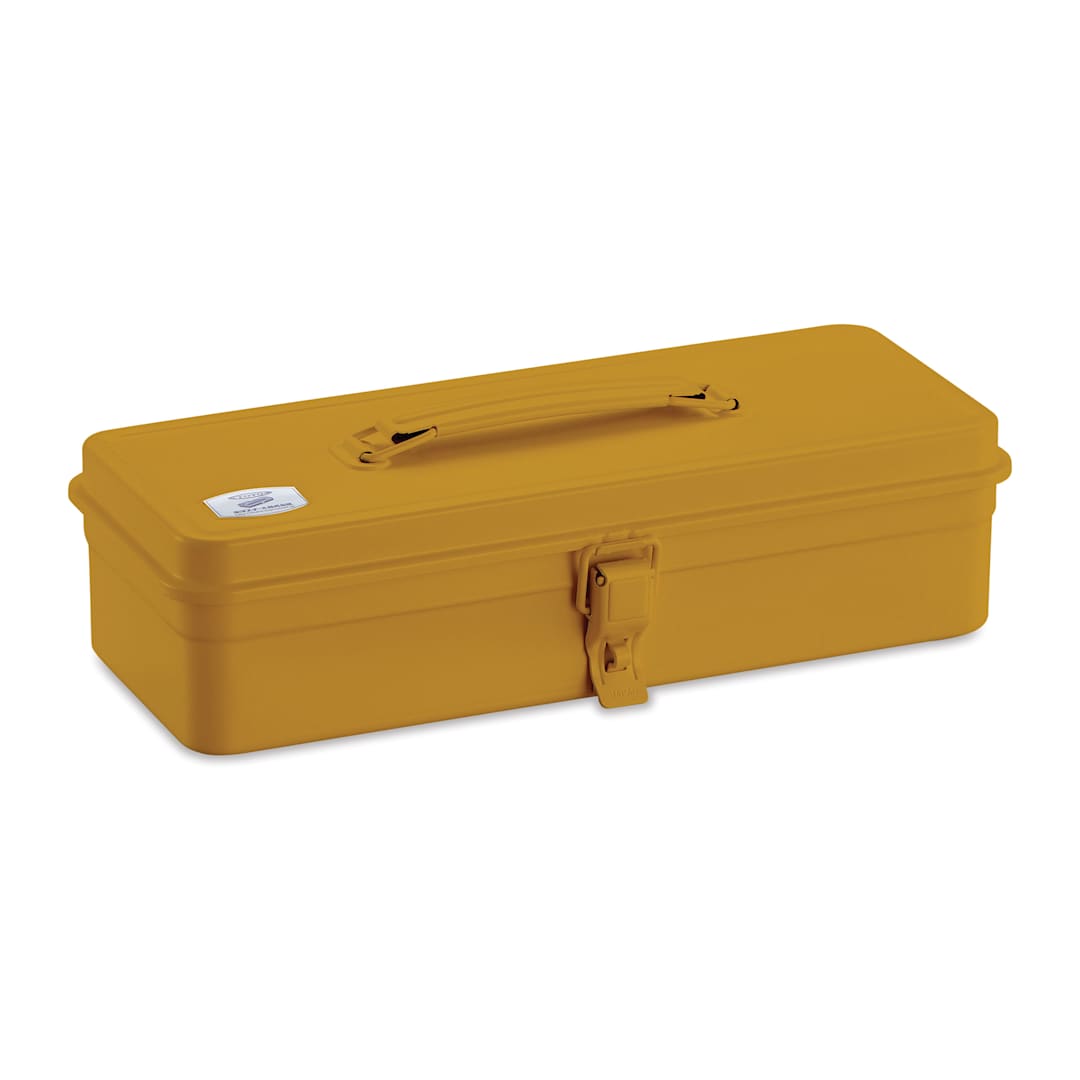 Open in modal - Toyo Trunk Shape T-320 Toolbox - Mustard, 12.5" x 4.9" x 3.3"