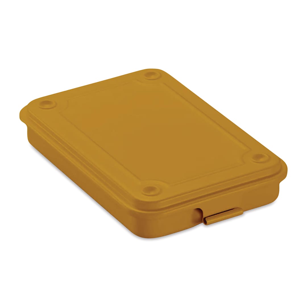 Open in modal - Toyo Stackable Storage Box T-152 - Mustard, 6" x 4.13" x 1.14"