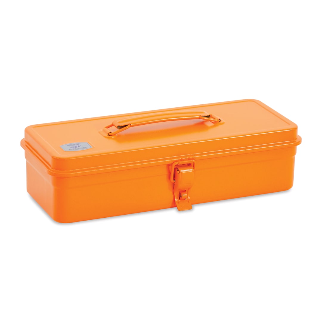 Open in modal - Toyo Trunk Shape T-320 Toolbox - Orange, 12.5" x 4.9" x 3.3"