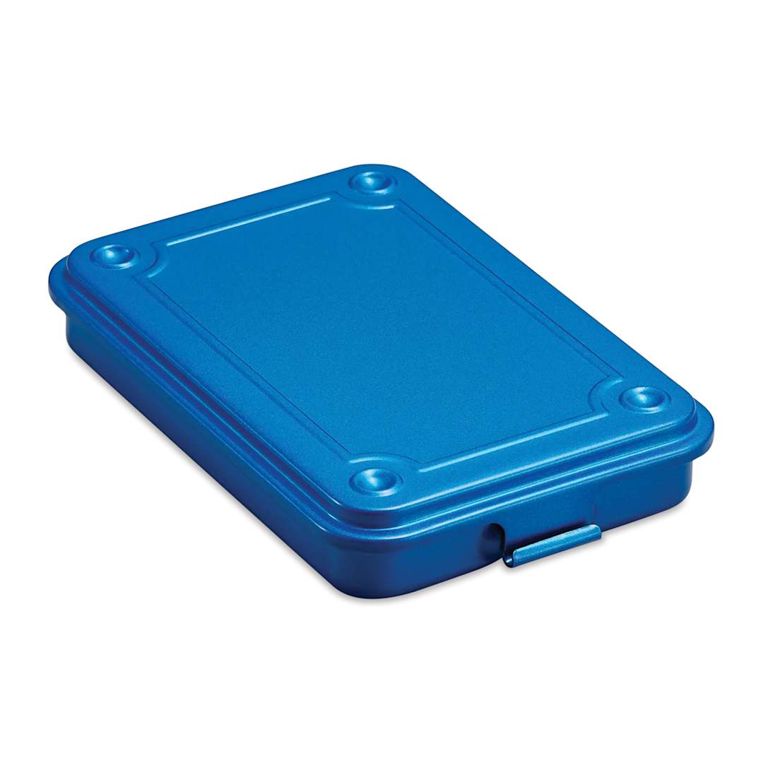 Open in modal - Toyo Stackable Storage Box T-152 - Blue, 6" x 4.13" x 1.14"